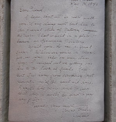 Letter from Julius Ellsberry