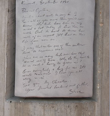 Letter from Steve Schramm